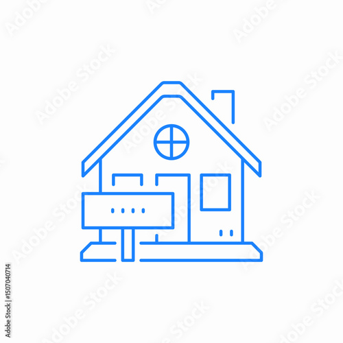 house with sign icon sign vector