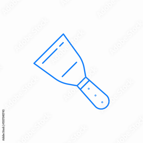 kitchen spatula tool icon sign vector