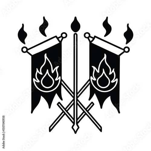 Demonic War Banners Ignite With Green Hellfire