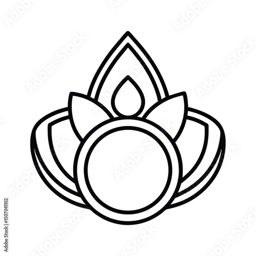 Design Ring Holder Shaped Like Lotus Flower
