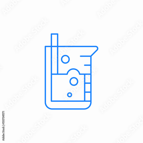 liquid measurement measure laboratory icon sign vector