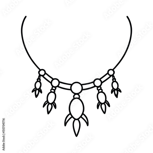 Necklace with Scorpion Charm Inspired