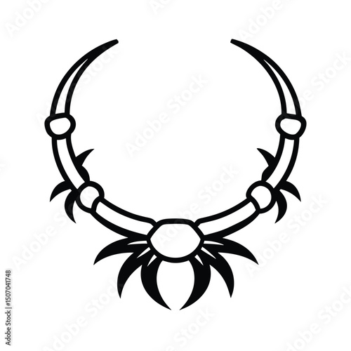 Hand Diameter Sized Chokers Made Of Blackened Metal