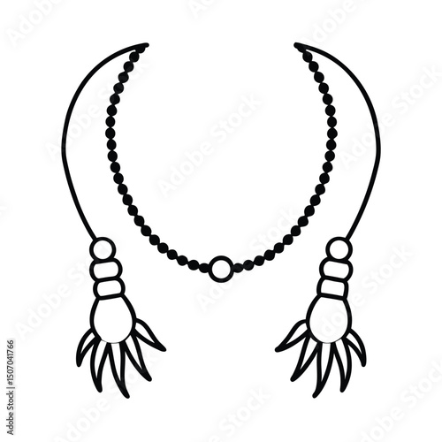 Hand Diameter Sized Hoop Necklaces Adorned With Sapphires