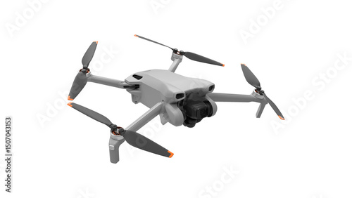3d render  airplane isolated on white background drone