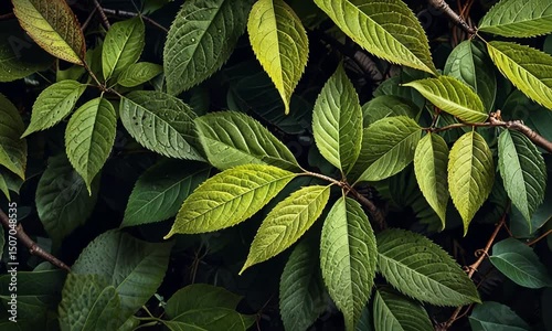 green leaves background