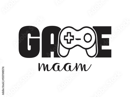 Game mama casual gamer mom t shirt design