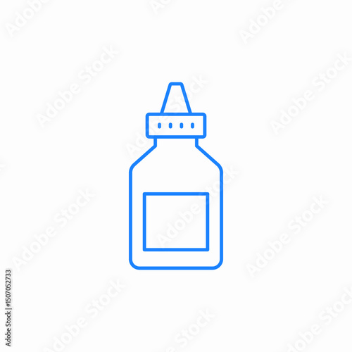 bottle dispenser label icon sign vector