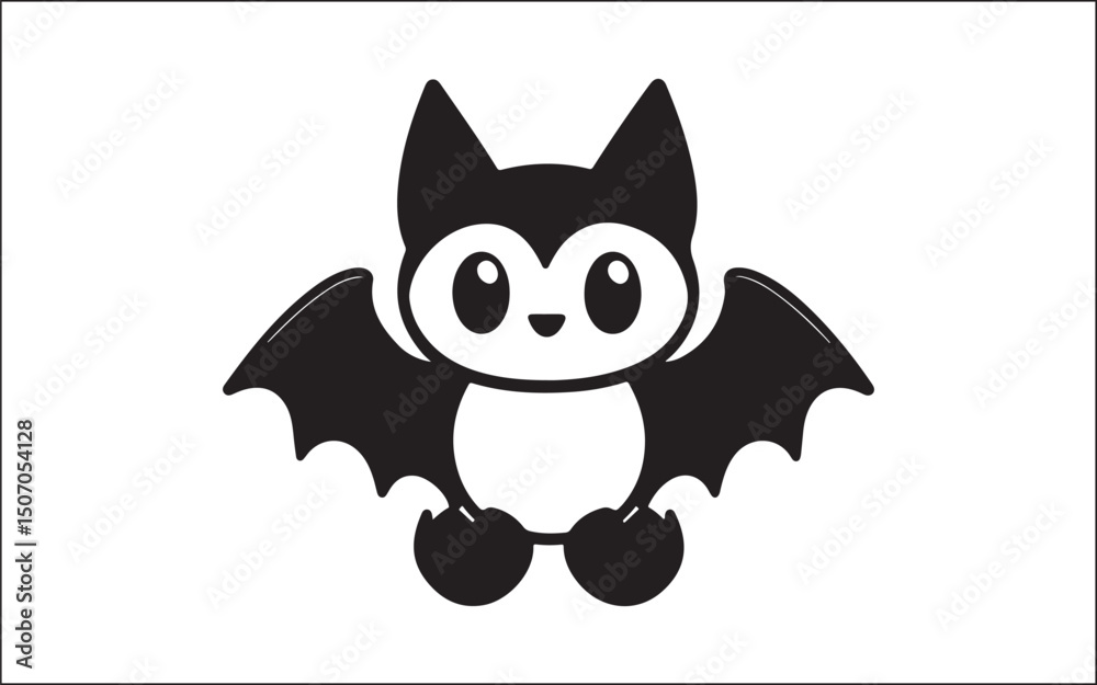 Fototapeta premium halloween funny cartoon bat