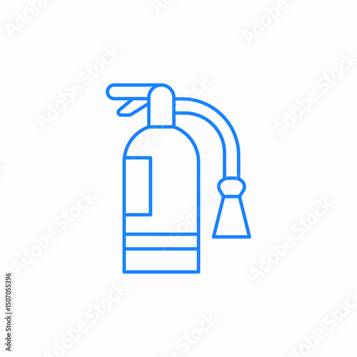 fire extinguisher device icon sign vector