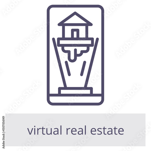 Virtual Real Estate Element For Design Graphic