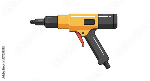 Powerful electric drill for DIY projects and home improvement tasks in a workshop environment