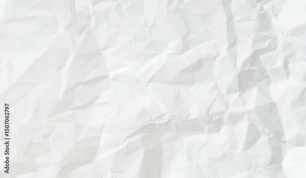 Obraz premium Paper texture background, Crumpled paper. white crumpled paper texture background, White creased paper.