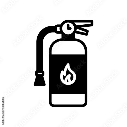 fire extinguisher flat icon