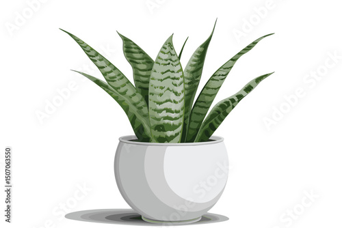 Potted flowers, green plant. Hand drawn watercolor illustration isolated on white background for design of postcard, cover, advertisement, store.