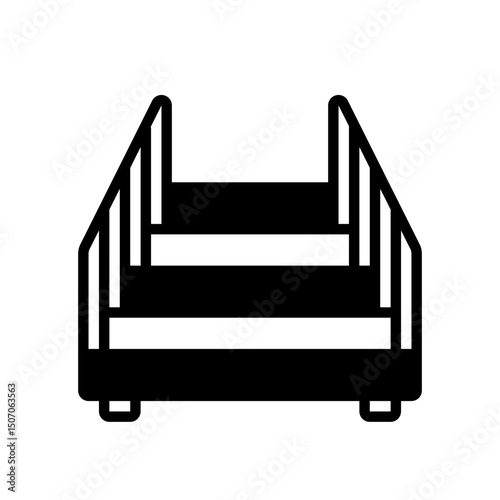 stairs flat icon