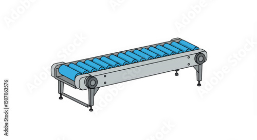Industrial conveyor belt designed for efficient material handling in warehouses and production lines