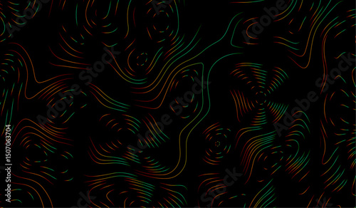 Abstract wave paper curved reliefs background .gradient multicolor wave curve lines banner background design .topographic contours map background.  Old paper texture design .geographical map Imitation