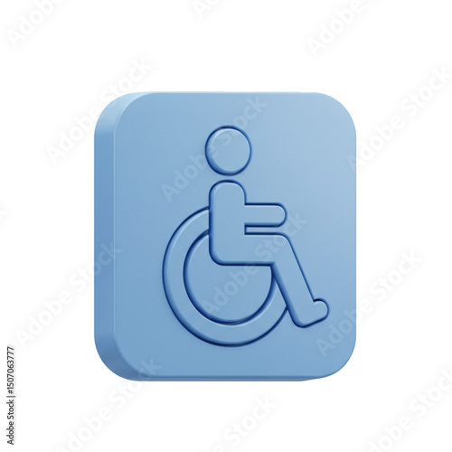 Wheelchair icon representing accessibility and mobility support.