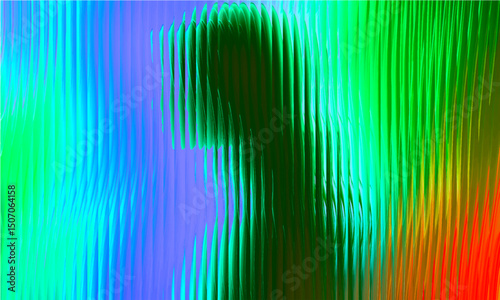 Abstract golden wave pattern creates dynamic visual flow in a dark background during late evening