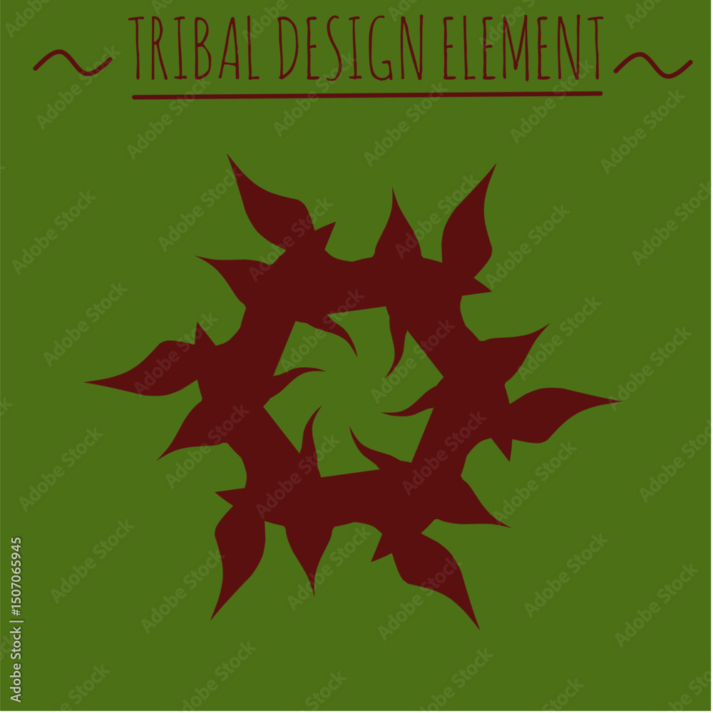 Fototapeta premium Tribal Vector Icon Design Element