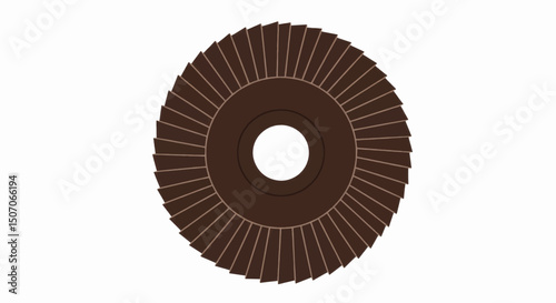 Circular sanding disc with multiple abrasive grits for woodworking and metalworking applications