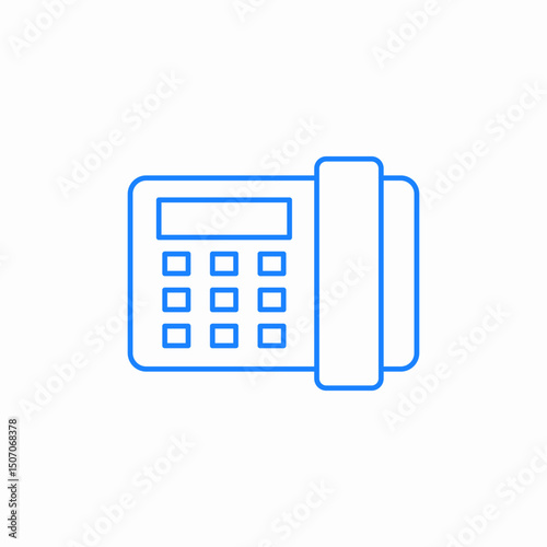 office telephone device icon sign vector