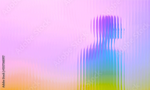 Abstract golden wave pattern creates dynamic visual flow in a dark background during late evening