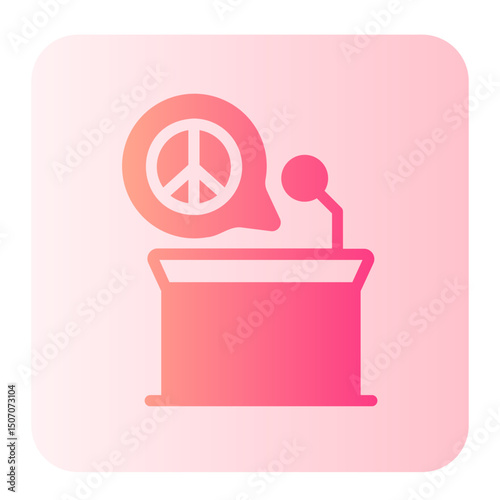 speech gradient icon
