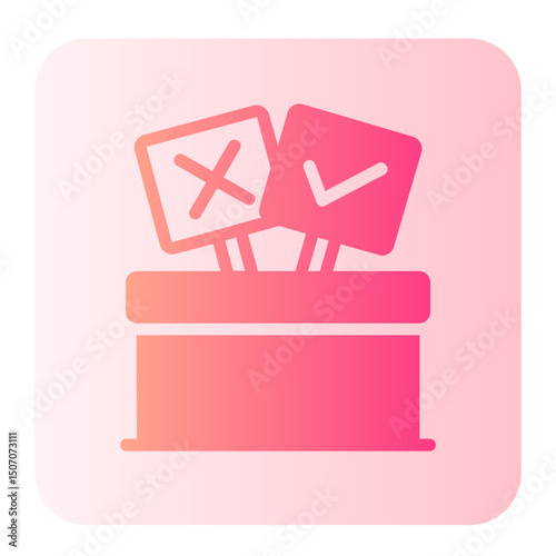 vote gradient icon