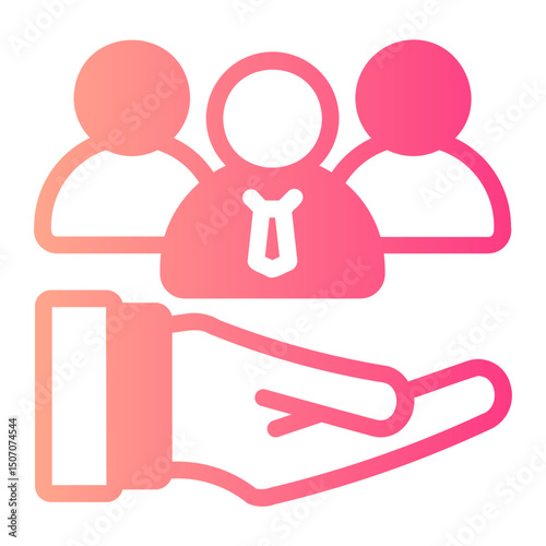 social responsibility gradient icon