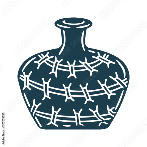 Urn Shaped Witch Bottle Graphic Icon - Witch Bottle Concept