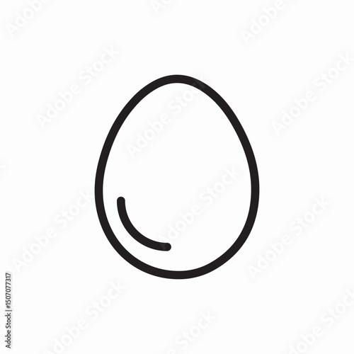 Egg food nutrition diet icon vector sign