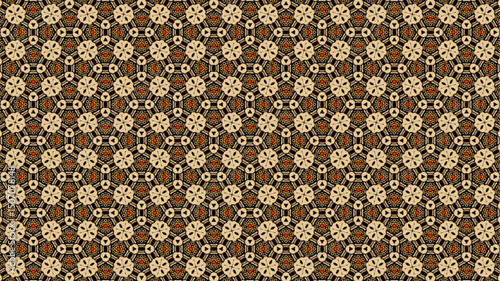Trendy geometric floral abstract luxury pattern design.