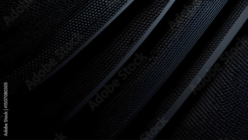 modern black carbon fiber composite material for an abstract technology background