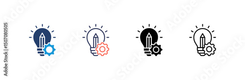 Idea Icon set multiple style collection
