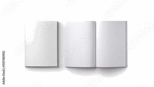 blank book magazine cover mockup