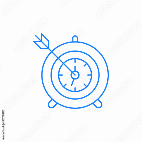 target achievement arrow icon sign vector