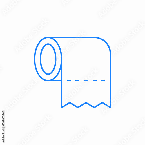 toilet paper roll icon sign vector