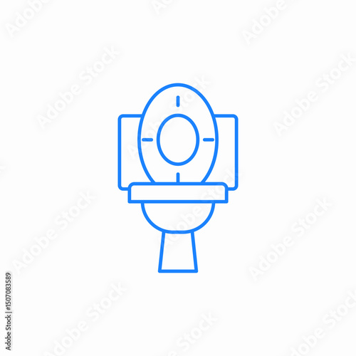 toilet seat toilet icon sign vector