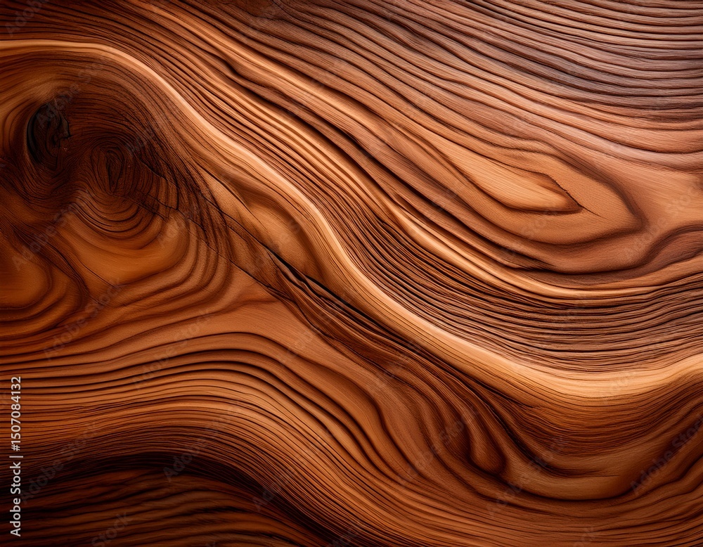 Fototapeta premium realistic close up of natural wood grain texture warm brown shades fine details smooth surface minimalistic background