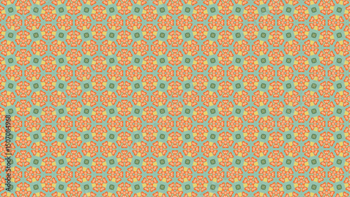 Trendy geometric floral abstract luxury pattern design.