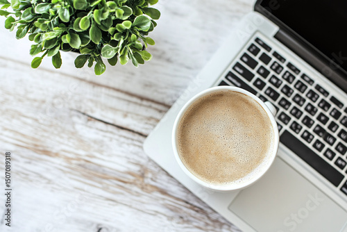 Professional remote work with person taking notes and laptop screen full of video call participants
