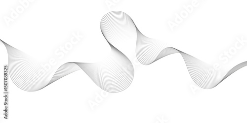Abstract wave line business background. Thin line wavy abstract vector background. Curve wave seamless pattern. Wavy sound and curve line background.