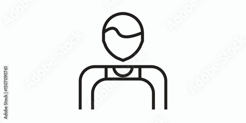 Barista icon. Icon design for cafes and restaurants. Vector
