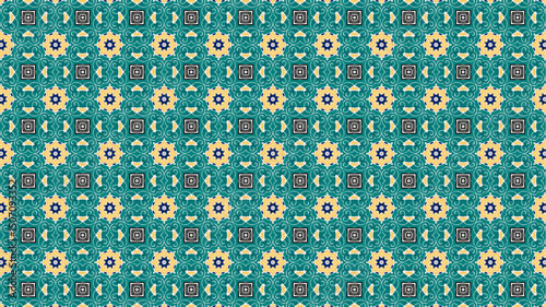 Trendy geometric floral abstract luxury pattern design.