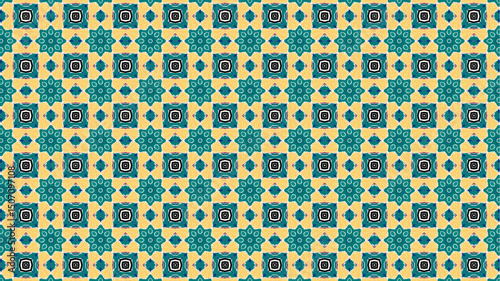 Trendy geometric floral abstract luxury pattern design.