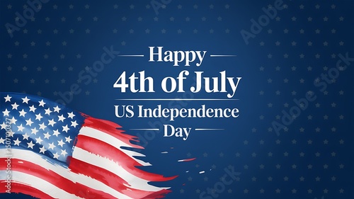 4th of July Independence Day. USA Patriotic Day. 4th of July