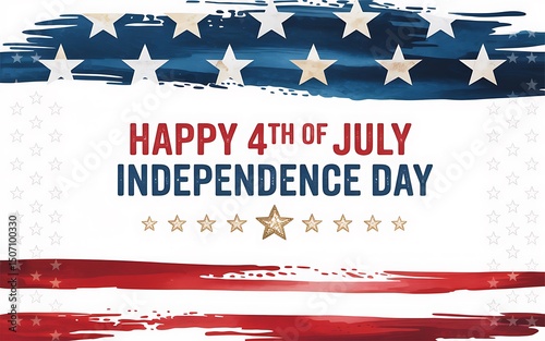 4th of July Independence Day. USA Patriotic Day. 4th of July