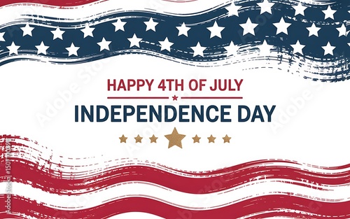4th of July Independence Day. USA Patriotic Day. 4th of July